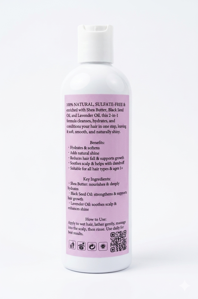 Lavender 2-in-1 Shampoo & Conditioner (500ml)